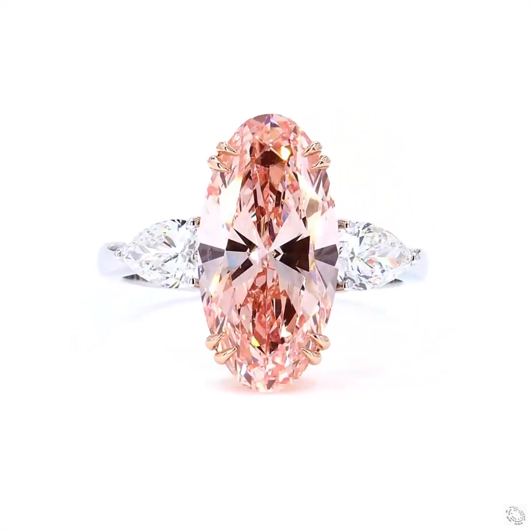 4.05 ct. Pink Lab-Grown Diamond Ring