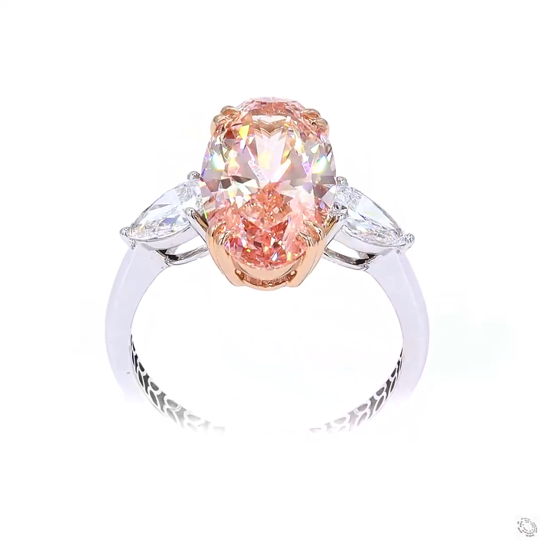 4.05 ct. Pink Lab-Grown Diamond Ring